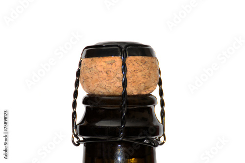 Champagne bottle and cork