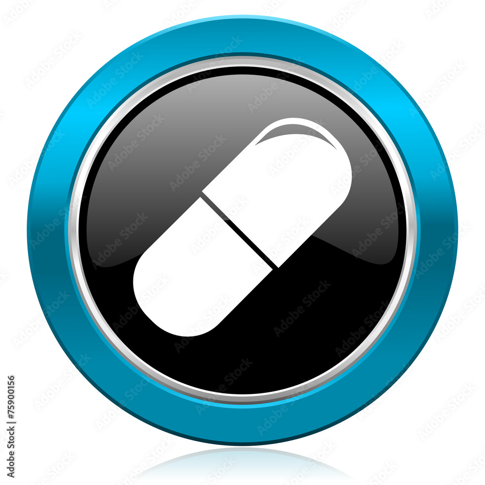 drugs glossy icon medical sign