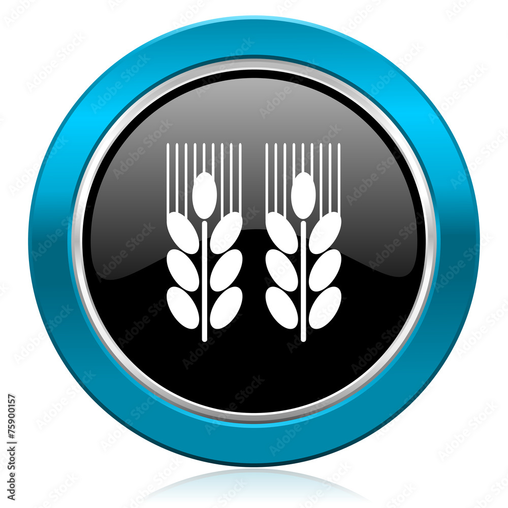agricultural glossy icon