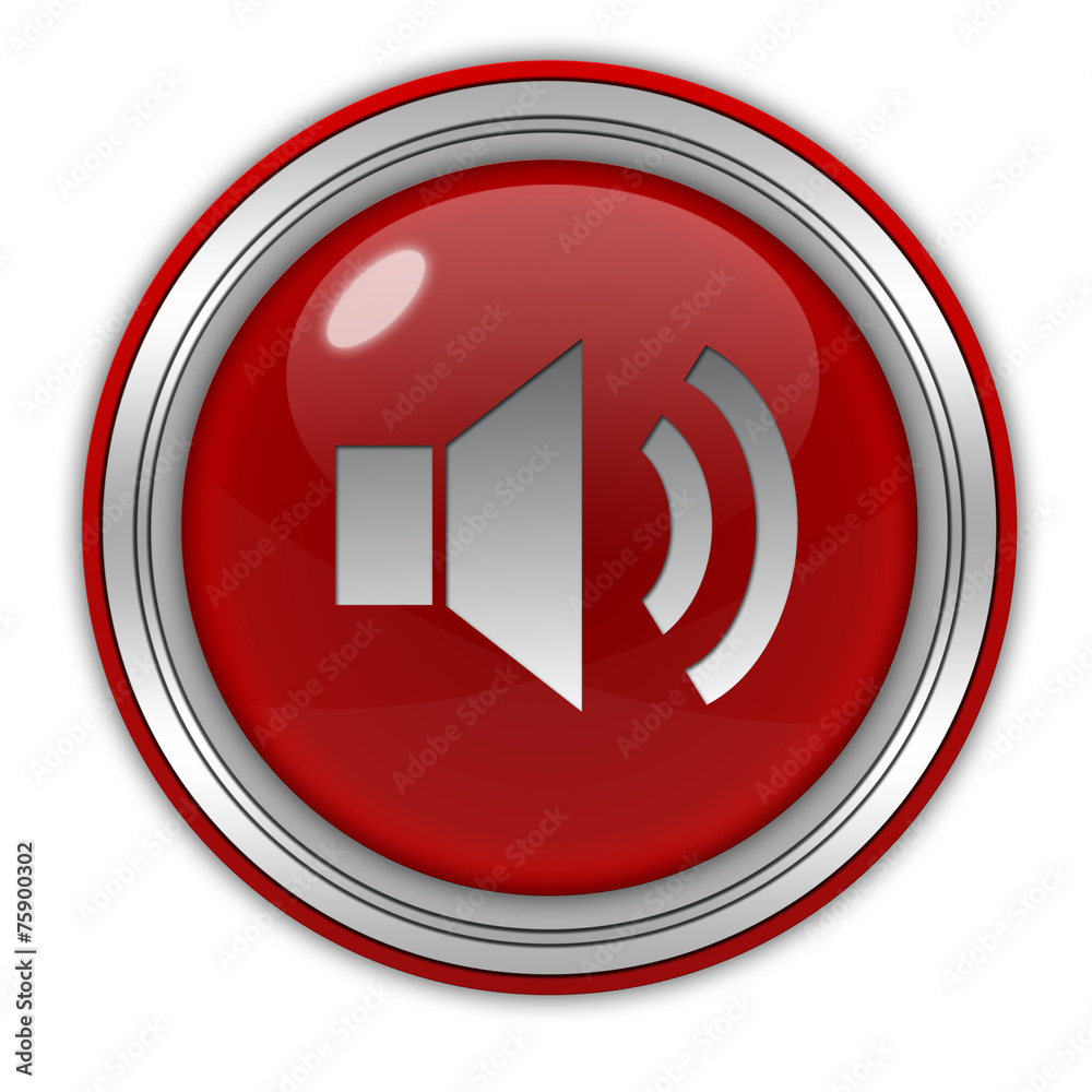 volume circular icon on white background volume circular icon on white background