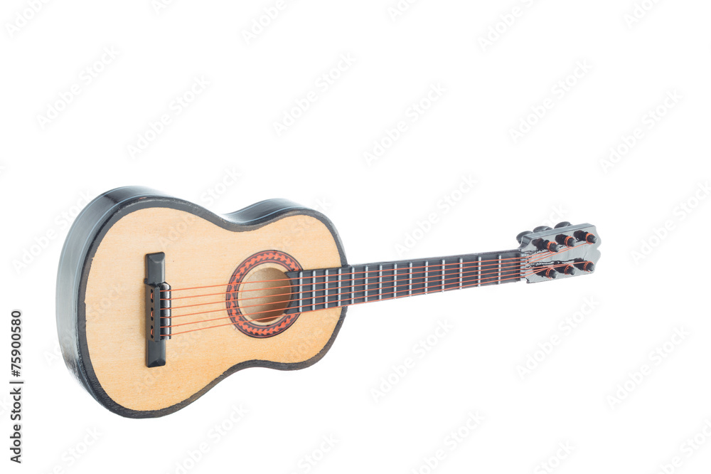 Little wooden guitar souvenir