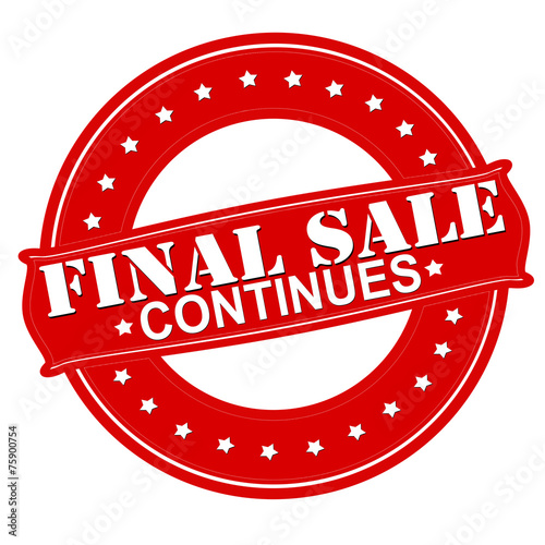 Final sale continues
