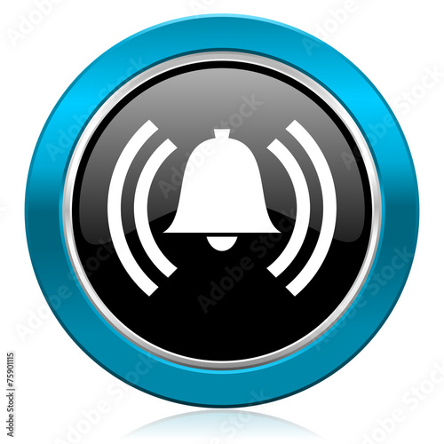 alarm glossy icon alert sign bell symbol