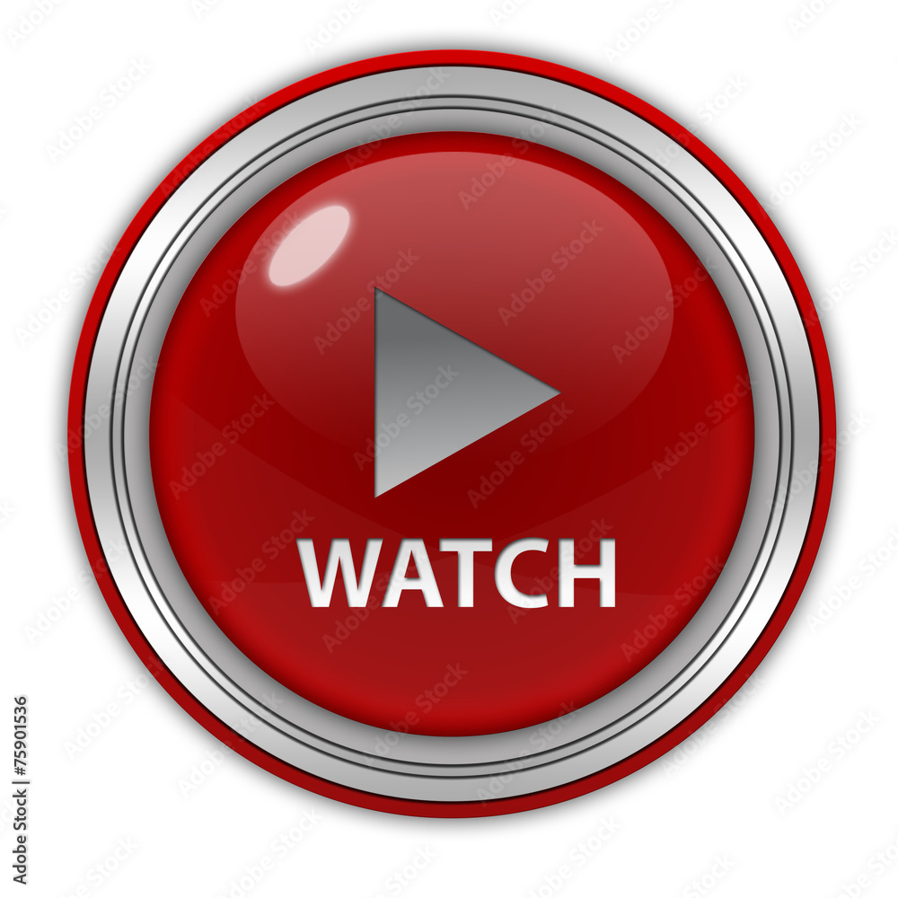 watch circular icon on white background watch circular icon on white background