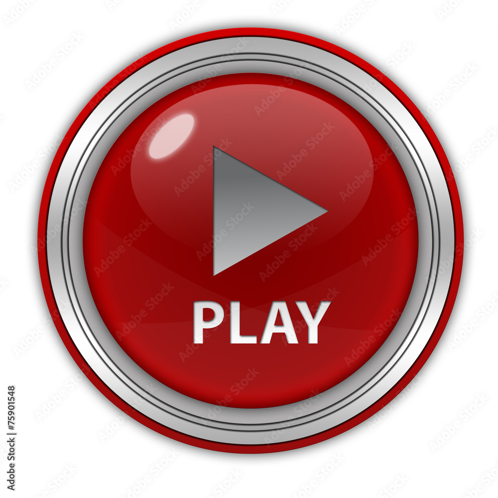 play circular icon on white background play circular icon on white background