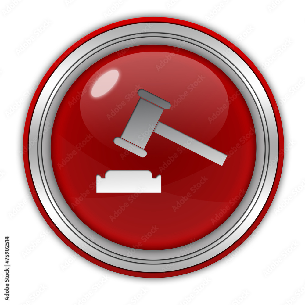 Auction circular icon on white background Auction circular icon on white background