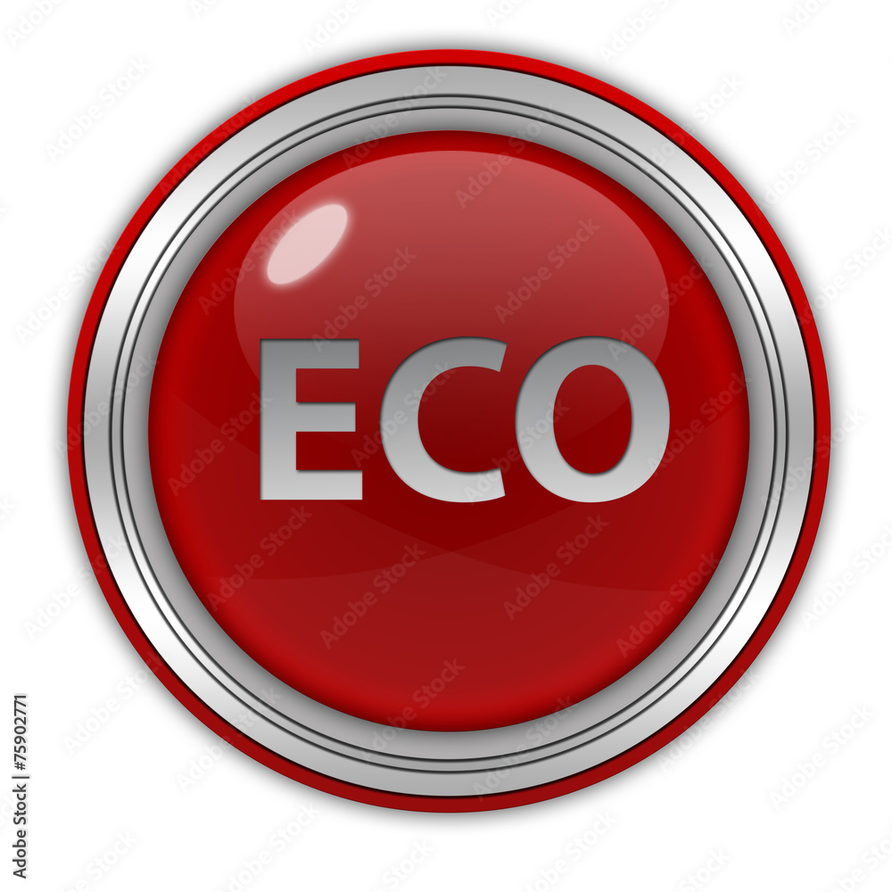 eco circular icon on white background eco circular icon on white background
