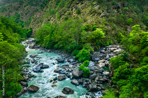 river from everest trek photo