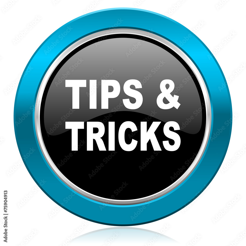tips tricks glossy icon
