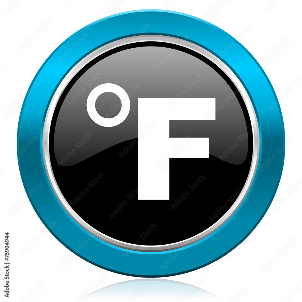 fahrenheit glossy icon temperature unit sign fahrenheit glossy icon temperature unit sign