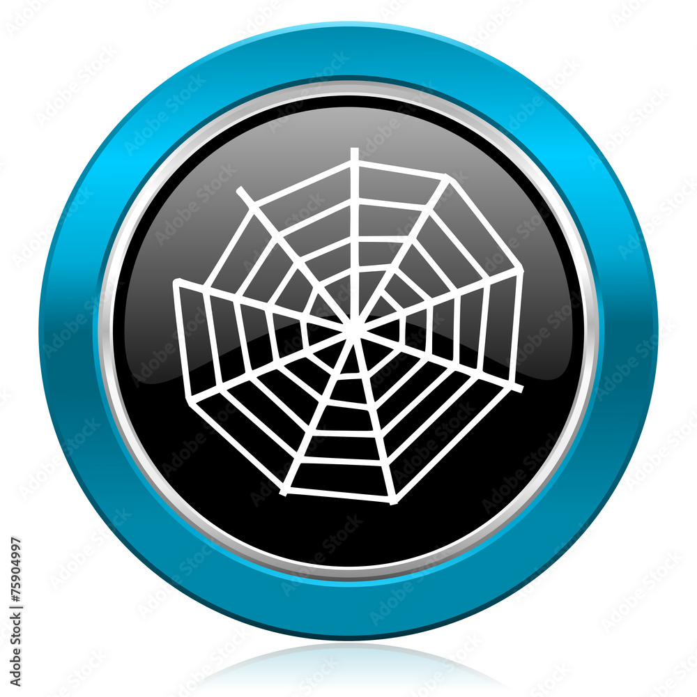 Naklejka premium spider web glossy icon