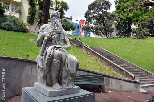 Moses statue in Auckland New Zealand