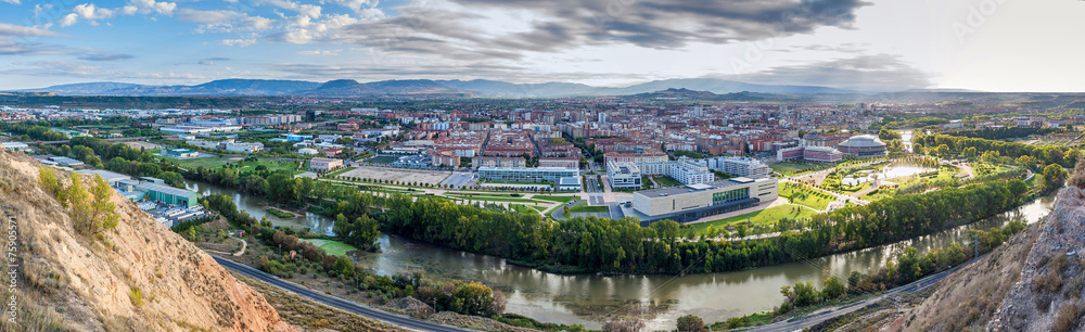 Aerial view of Logrono