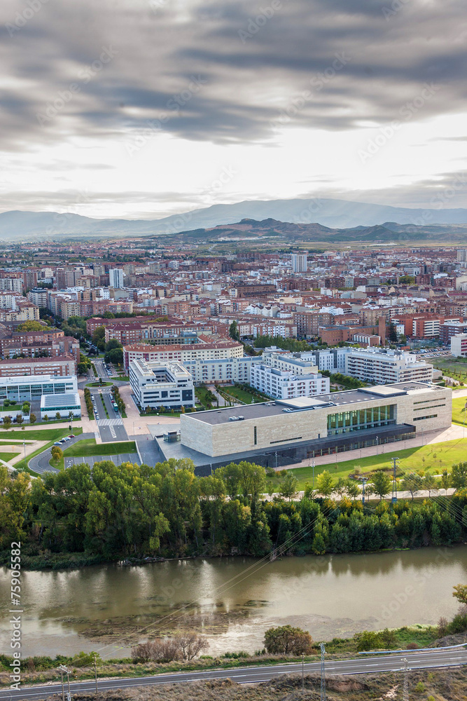 Aerial view of Logrono