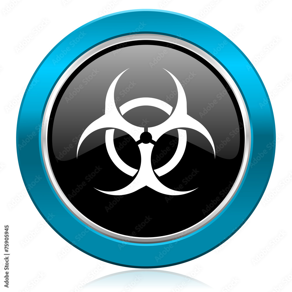 biohazard glossy icon virus sign biohazard glossy icon virus sign