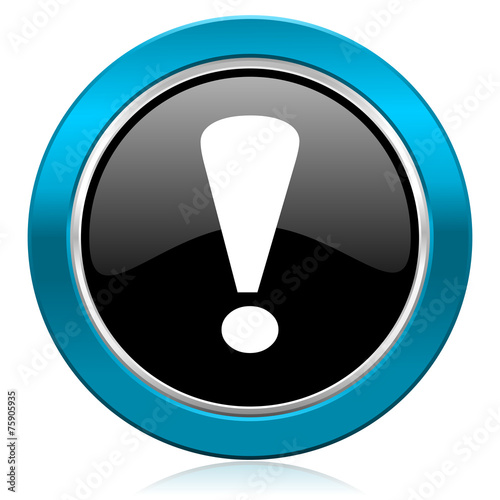 exclamation sign glossy icon warning sign