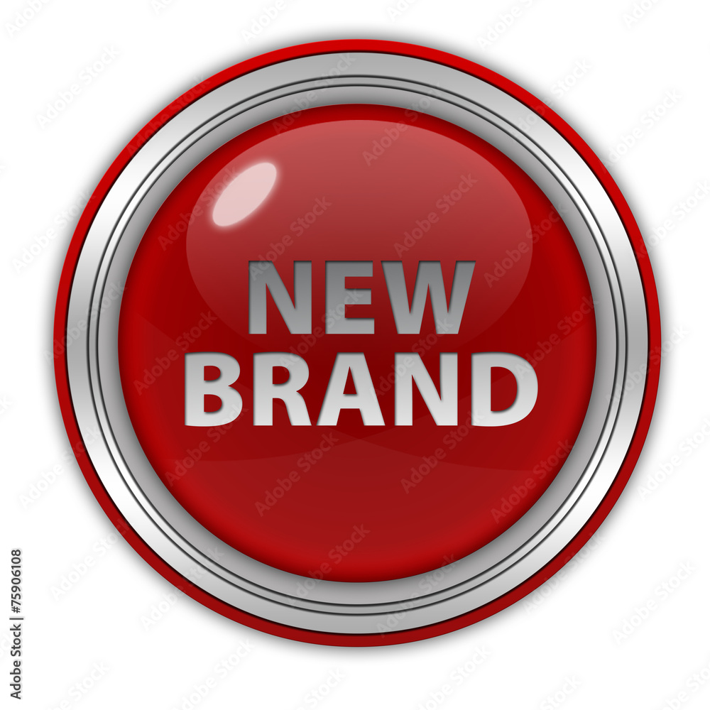 New brand circular icon on white background New brand circular icon on white background