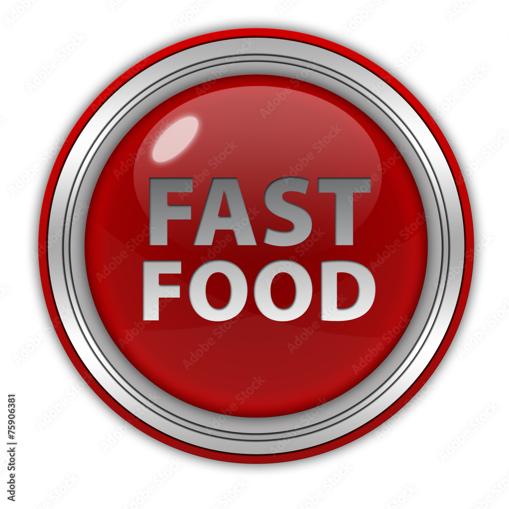 Faast food circular icon on white background Faast food circular icon on white background