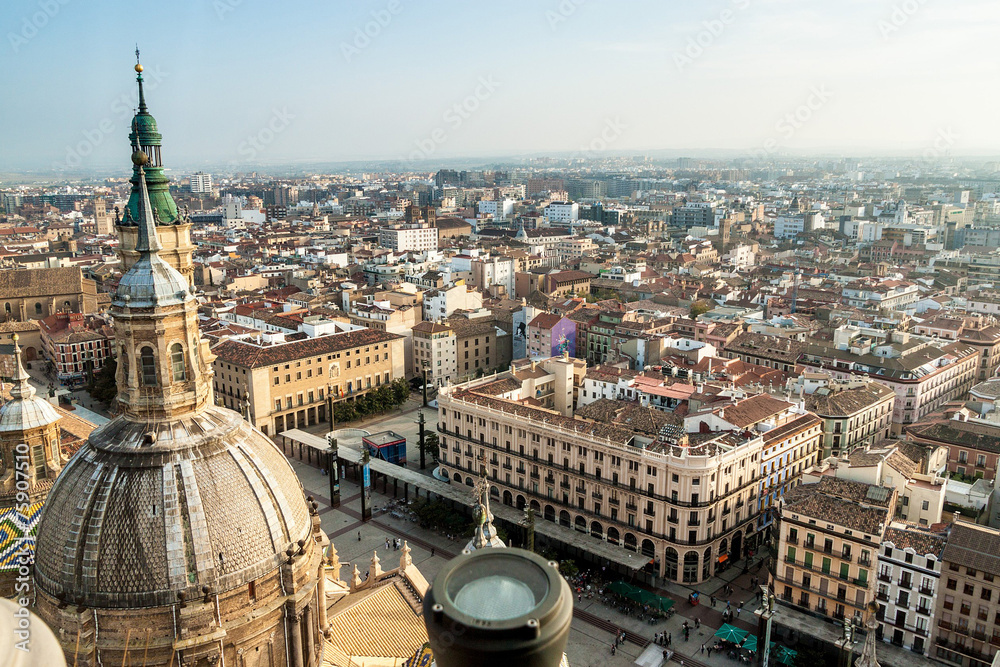 Aerial view of Zaragoza