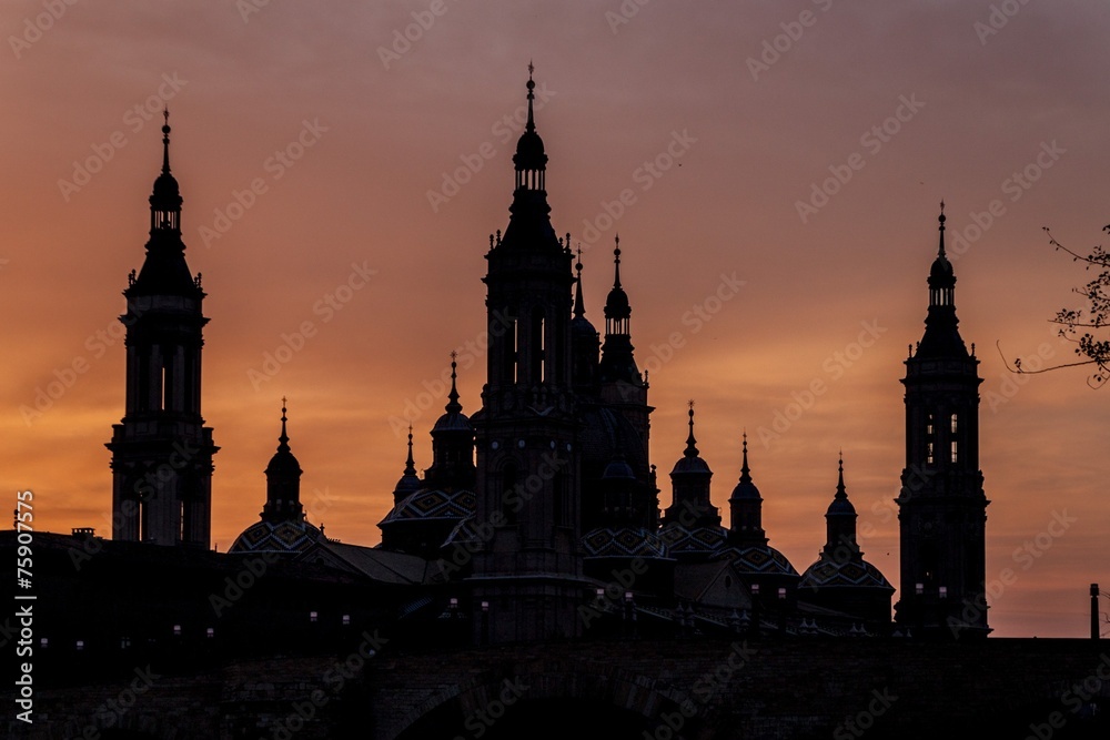 Basilica de Nuestra Senora del Pilar in Zaragoza Basilica de Nuestra Senora del Pilar in Zaragoza