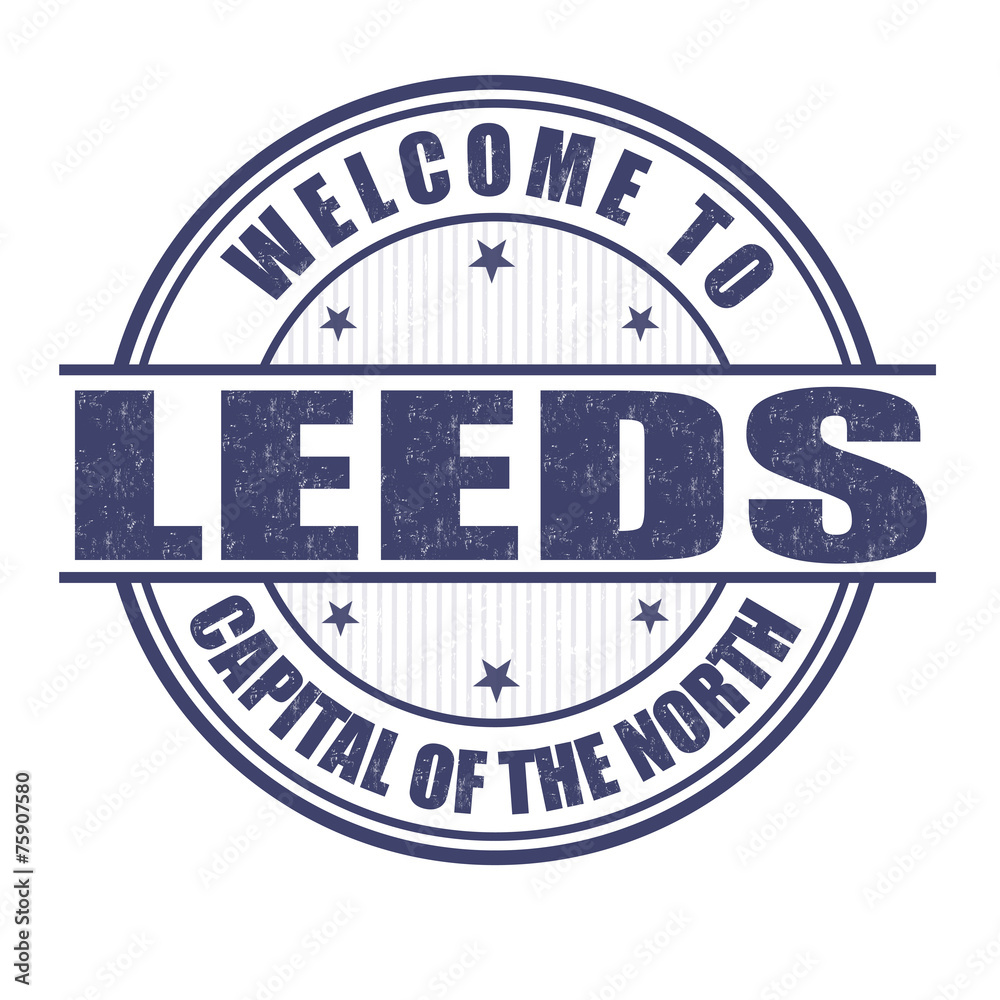Welcome to Leeds stamp