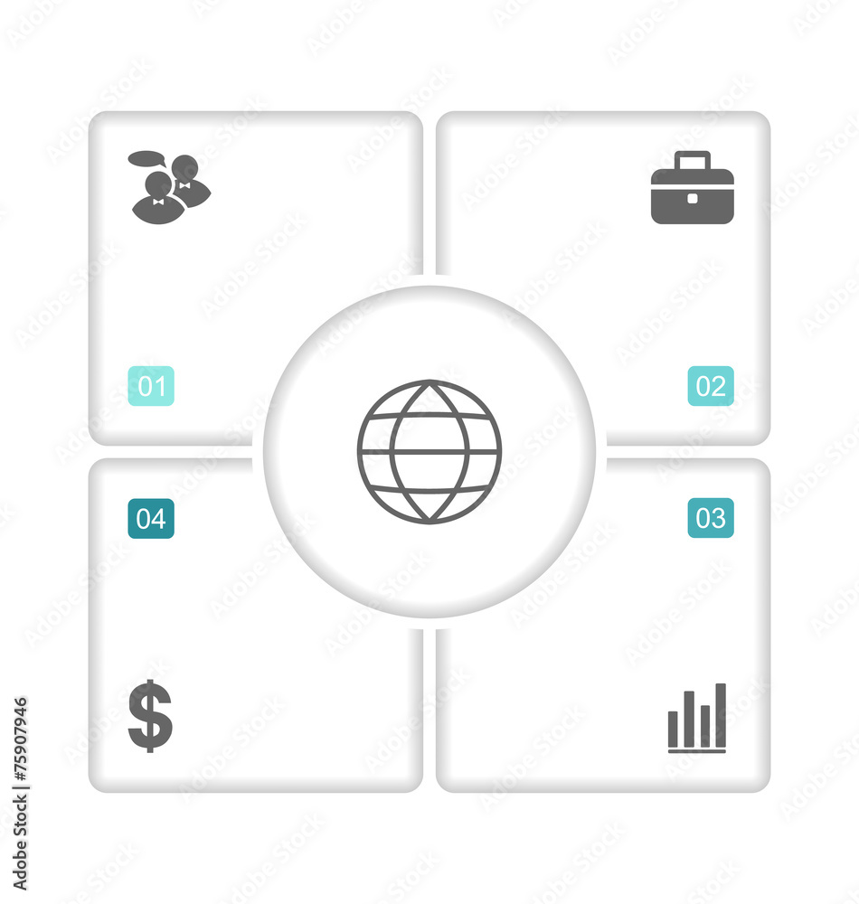 Modern design brochures with info graphic icons