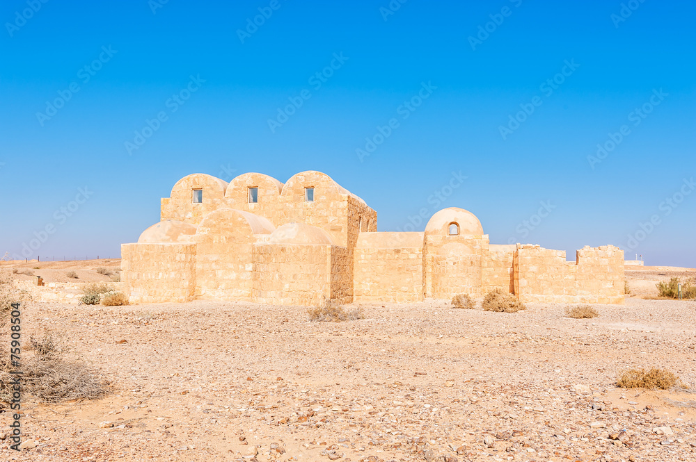 Qasr Amra is a desert castles located in eastern Jordan