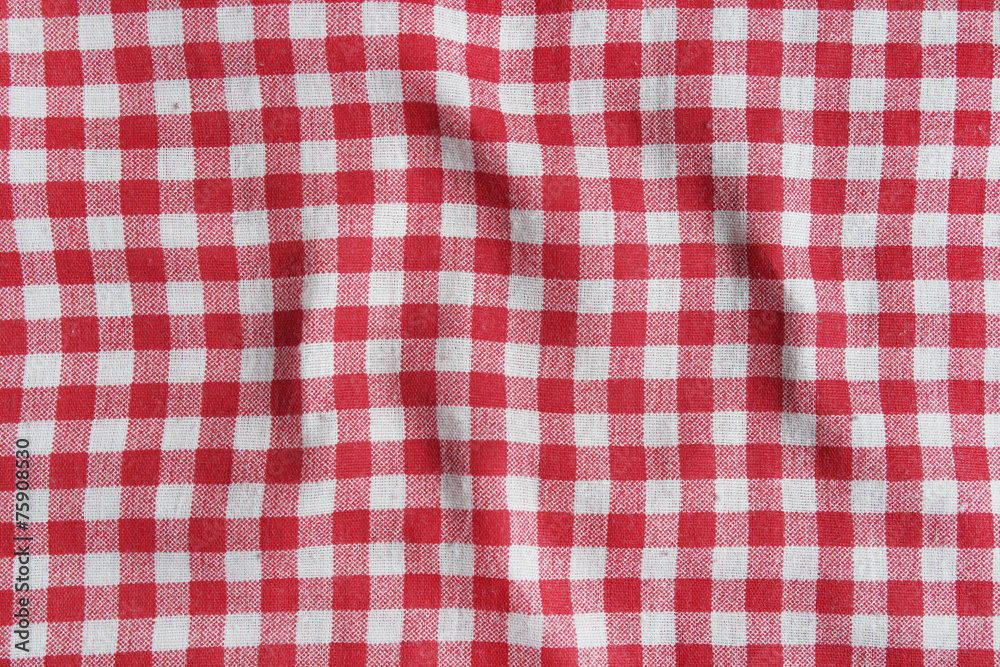 Red italian picnic cloth texture. Red italian picnic cloth texture.