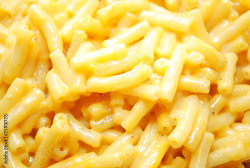 Close-Up of Prepared Macaroni & Cheese