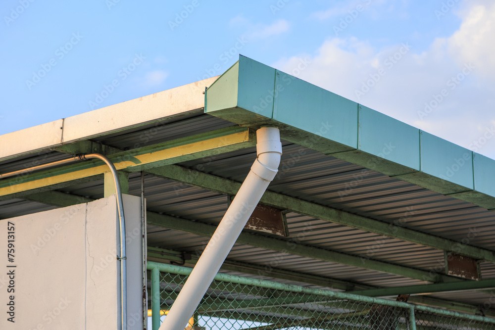 Naklejka premium gutter for rain control