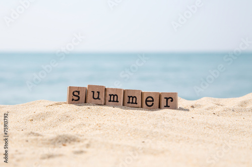 Summer holiday season at sea beach