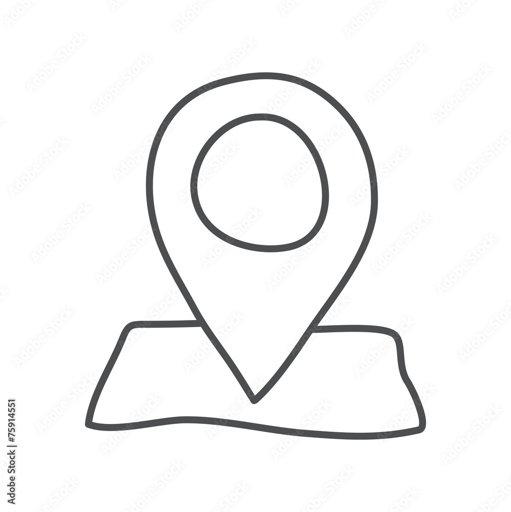 Check in Location Direction Place Icon Vector Concept Check in Location Direction Place Icon Vector Concept