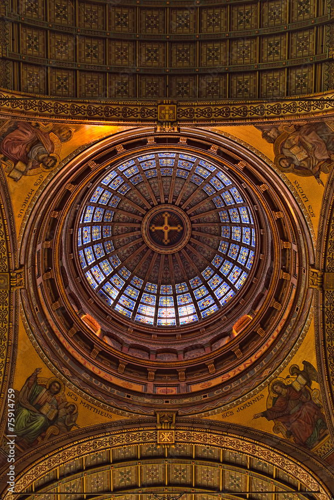 The inner dome of Basilica of St. Nicholas