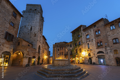 San Gimignano Medieval Village,Tuscany, Italy, Europe © leeyiutung