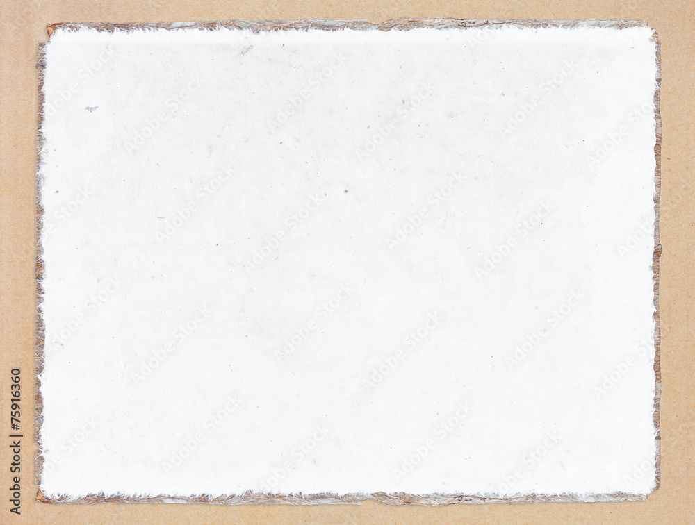 Old white mulberry paper book isolated Old white mulberry paper book isolated