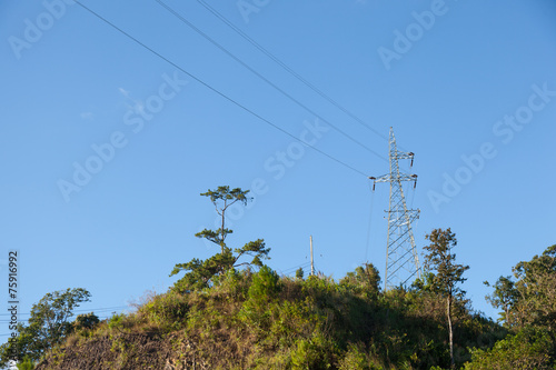 High voltage electricity pylon