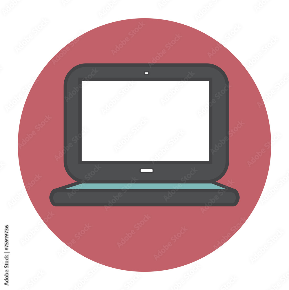 Laptop Computer Wireless Technology UI Icon Vector Concept Laptop Computer Wireless Technology UI Icon Vector Concept