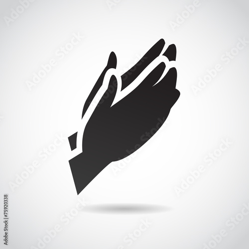 Prayer vector icon.