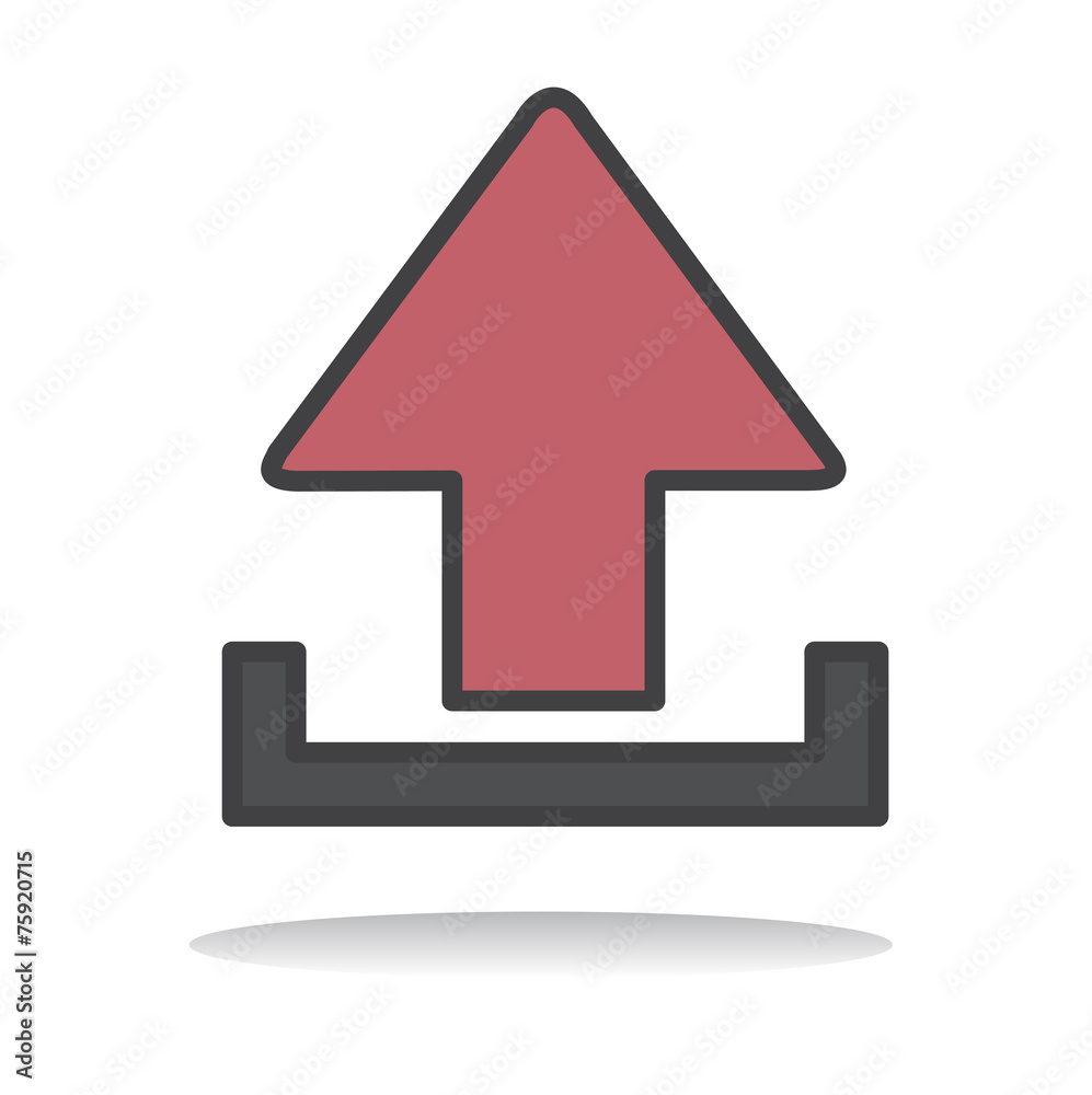 Upload Uploading Sharing Online Internet Icon Vector Concept Upload Uploading Sharing Online Internet Icon Vector Concept