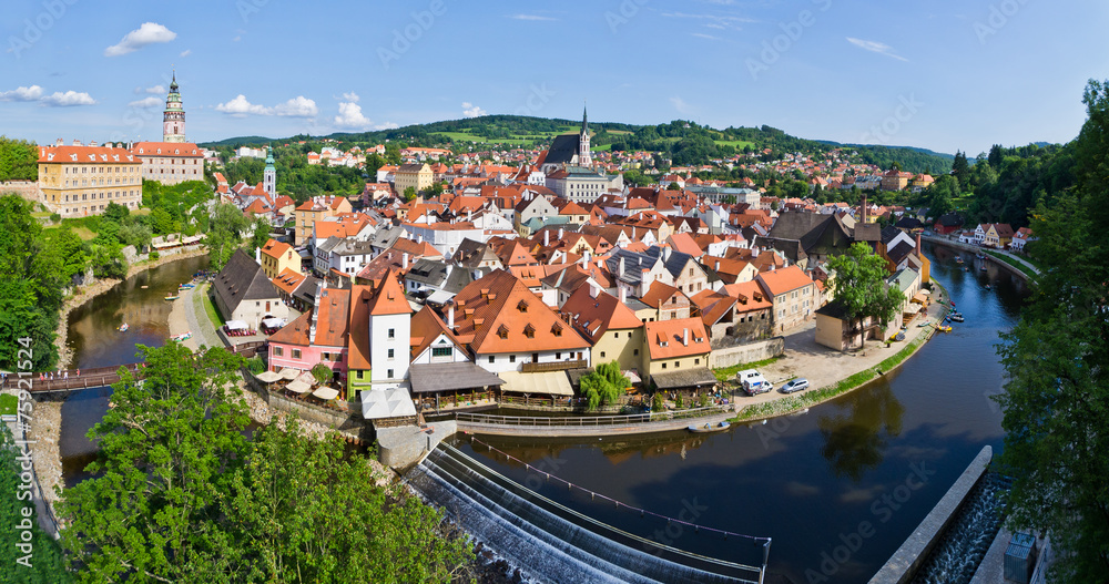 Cityscape of Cesky Krumlov ( UNESCO heritage list)