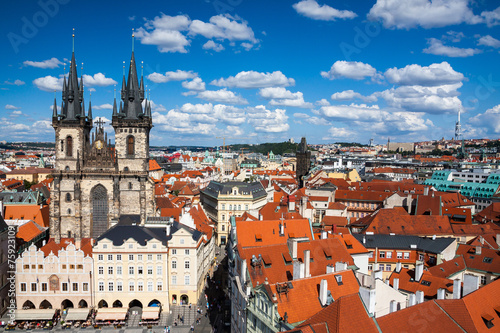 Cityscape of Old Town Square in Prague
