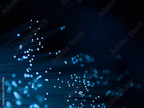 blue fiber optics
