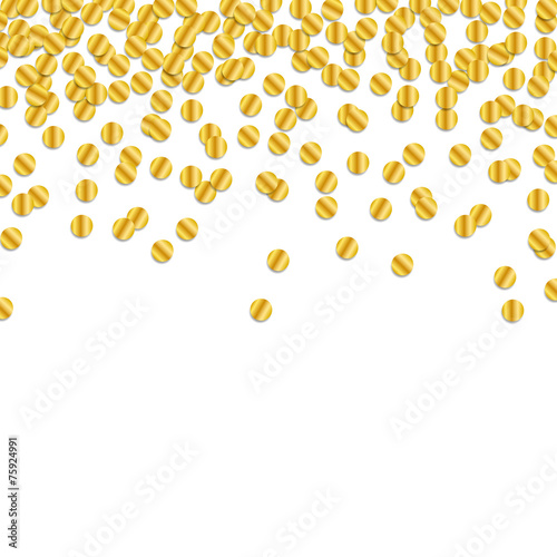 Vector Illustration of a Colorful Party Background with Confetti