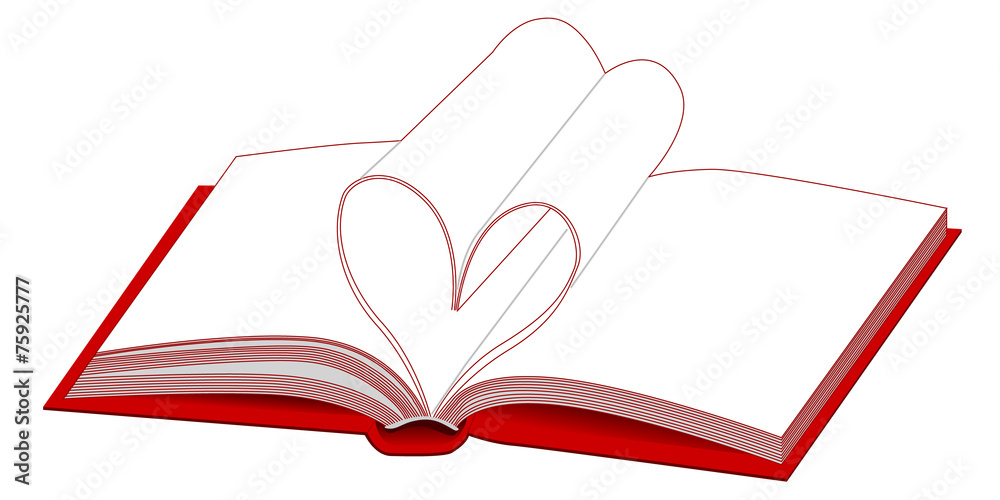 Buch als Herz