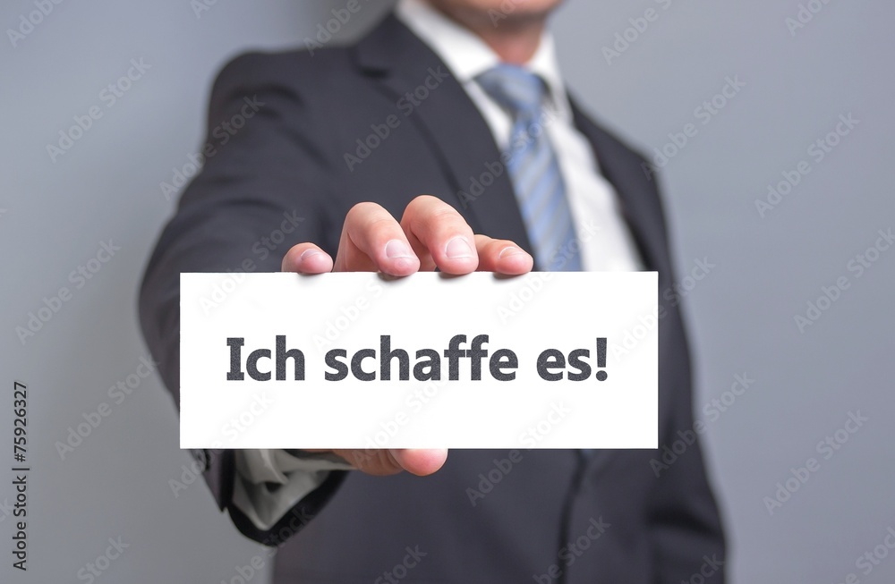 Obraz premium Ich schaffe es - Konzept