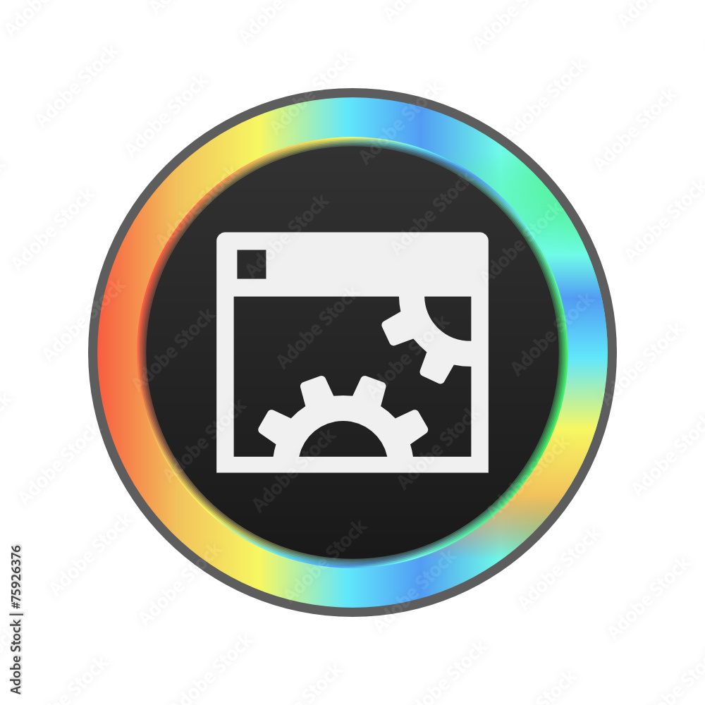 Colorful Web Icon Colorful Web Icon