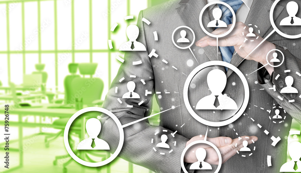 Fototapeta premium protect social connection concept