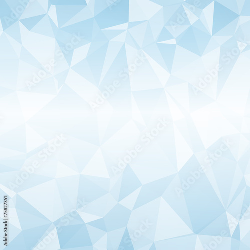 Geometric blue mosaic background.