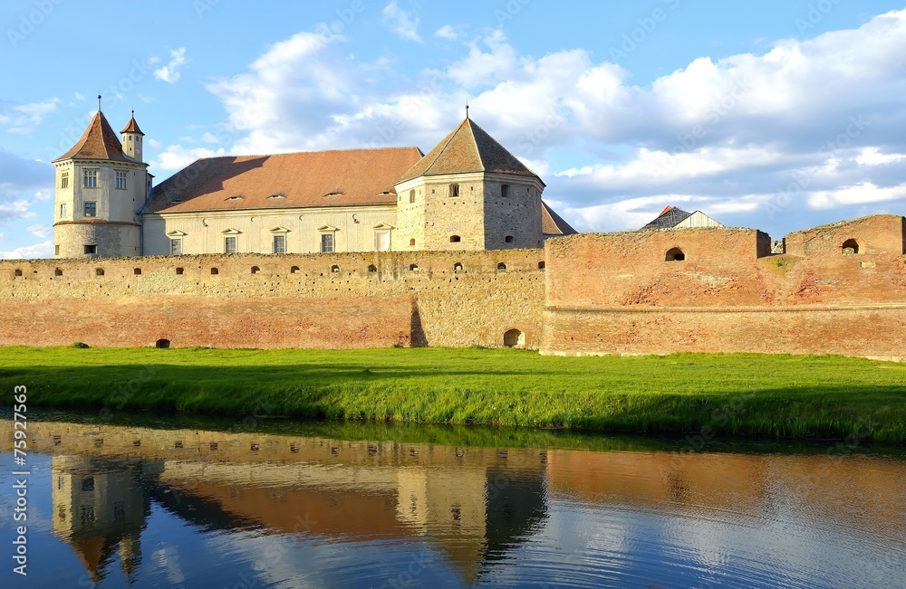 Famous medieval fortress,Fagaras,Transylvania,Romania