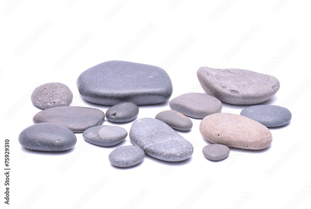 Group of stones isolated on white background Group of stones isolated on white background